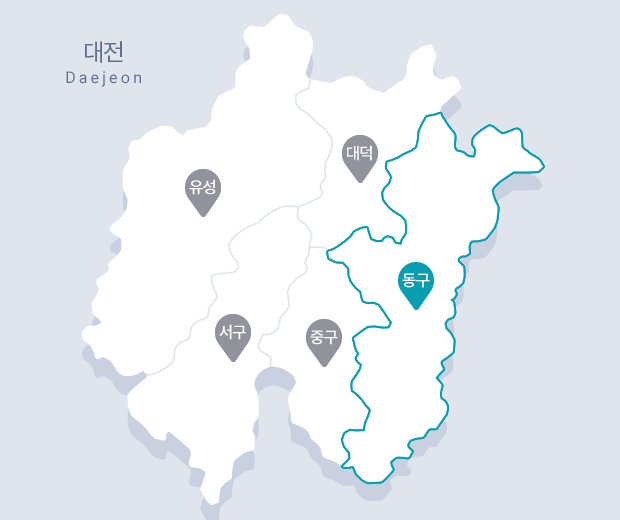 동구 지도