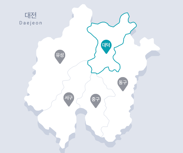 대덕구 지도